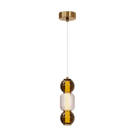 Promotii - Pendul LED Drop MOD273PL-L16G3K, 16W, 2000lm, lumina cald, IP20, auriu, Maytoni