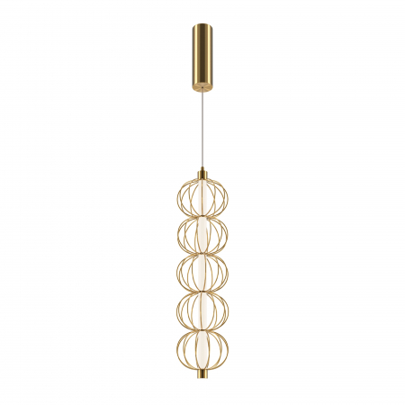 Produse - Pendul LED Golden Cage MOD216PL-L10G3K, 17W, 1050lm, lumina calda, IP20, auriu, Maytoni