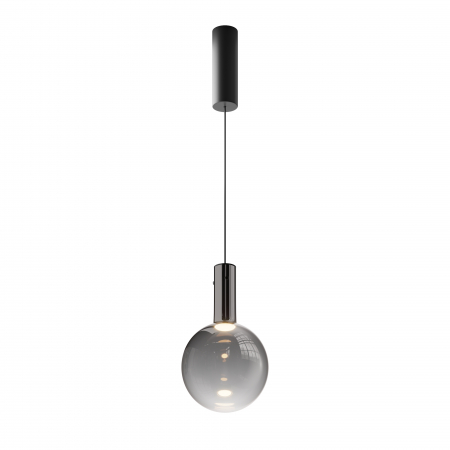Pendule - Pendul LED Nebula MOD182PL-L4B3K, 4W, 400lm, lumina calda, IP20, negru+fumuriu, Maytoni