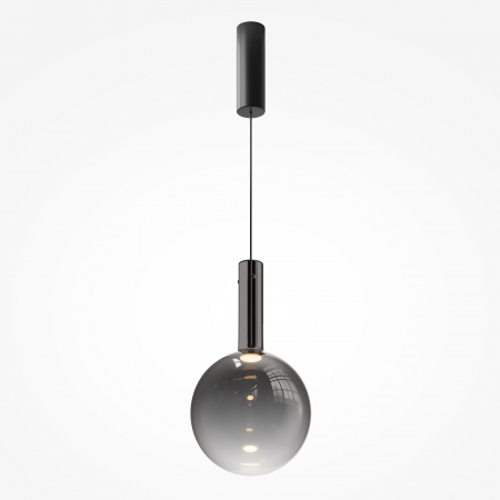 Produse - Pendul LED Nebula MOD182PL-L6B3K, 6W, 700lm, lumina calda, IP20, negru+fumuriu, Maytoni