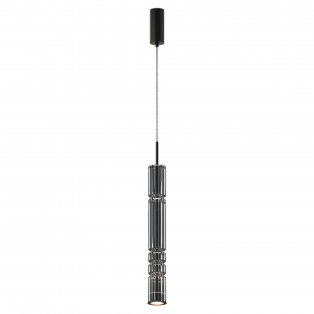 Produse - Pendul LED Ordo MOD272PL-L12B3K, 8W, 920lm, lumina calda, IP20, negru+fumuriu, Maytoni