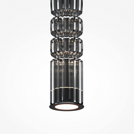 Pendul LED Ordo MOD272PL-L12B3K, 8W, 920lm, lumina calda, IP20, negru+fumuriu, Maytoni [2]