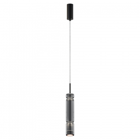 Produse - Pendul LED Ordo MOD272PL-L12B3K1, 8W, 920lm, lumina calda, IP20, negru+fumuriu, Maytoni