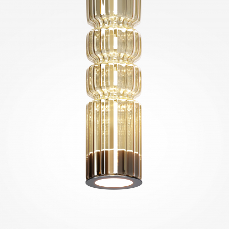 Pendul LED Ordo MOD272PL-L12BS3K, 8W, 920lm, lumina calda, IP20, negru+cognac, Maytoni [1]