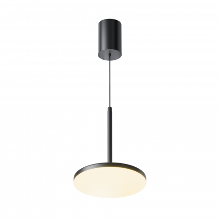 Produse - Pendul LED Plato P076PL-L12W3K-B, 12W, 700lm, lumina calda, IP20, negru+alb, Maytoni