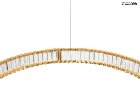 Pendul Liberty Triples 81,5x81,5x262 cm, Sticlă Cristalină Auriu - Moosee [8]