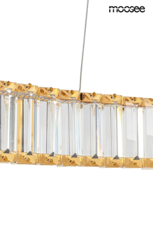 Pendul Liberty Triples 81,5x81,5x262 cm, Sticlă Cristalină Auriu - Moosee [5]