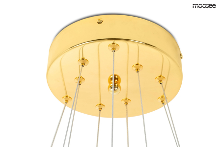 Pendul Liberty Triples 81,5x81,5x262 cm, Sticlă Cristalină Auriu - Moosee [10]