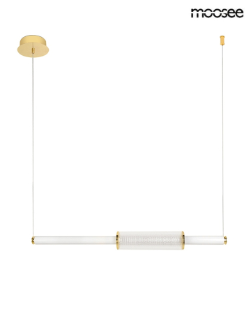 Pendul Libra 85x8,5x8,5 cm, Metal și Sticlă Auriu - Moosee [2]