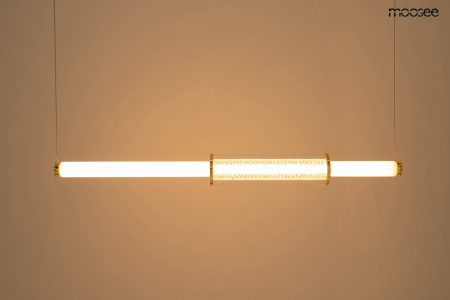 Pendul Libra 85x8,5x8,5 cm, Metal și Sticlă Auriu - Moosee [1]