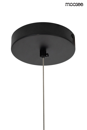Pendul Lineal 130x13x212 cm, Oțel și Acril și Sticlă Negru - Moosee [6]