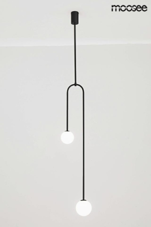 Pendul Low 25x13x133 cm, Sticlă și Metal Negru - Moosee [4]