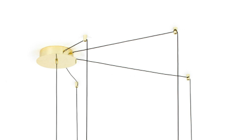 Pendul Mikado M 145x145x250 cm, ["Metal" și "Acril"] Auriu - Moosee [6]