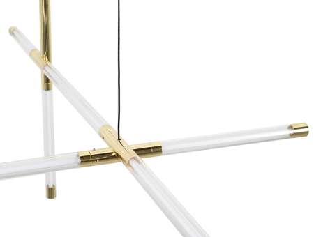 Pendul Mikado M 145x145x250 cm, ["Metal" și "Acril"] Auriu - Moosee [4]