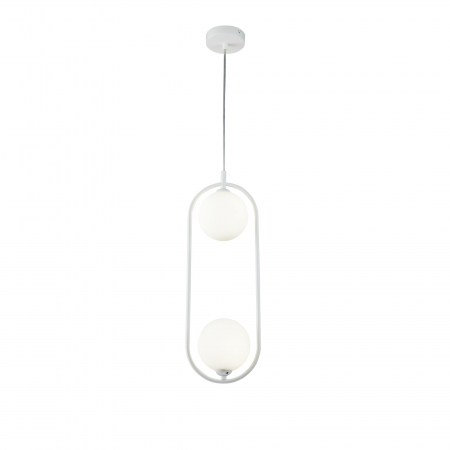 Lustre - Pendul Ring MOD013PL-02W, 2xG9, alba, IP20, Maytoni