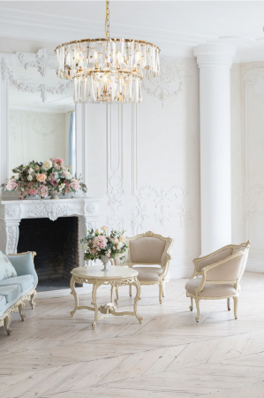 Candelabru Puntes MOD043PL-12G, 12xE14, auriu+transparent, IP20, Maytoni [1]