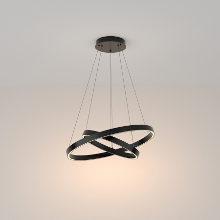 Lustre - Pendul RIM Negru 3000k MOD058PL-L55B3K Maytoni Modern