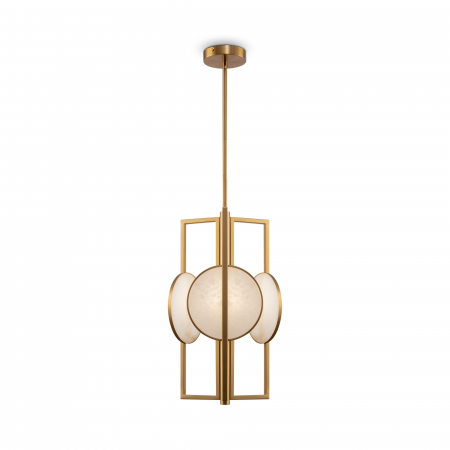 Lustra Marmo MOD099PL-03G, 3xE14, aurie+alba, IP20, Maytoni [1]