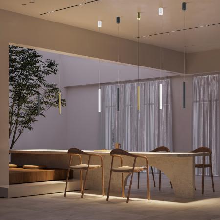 Pendul LED Pro Base MOD159PL-L6BS4K2, 6W, 500lm, lumina neutra, IP20, auriu, Maytoni [1]