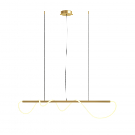 Lustre - Lustra LED Tau MOD166PL-L30G3K, 30W, 1250lm, lumina calda, IP20, aurie, Maytoni