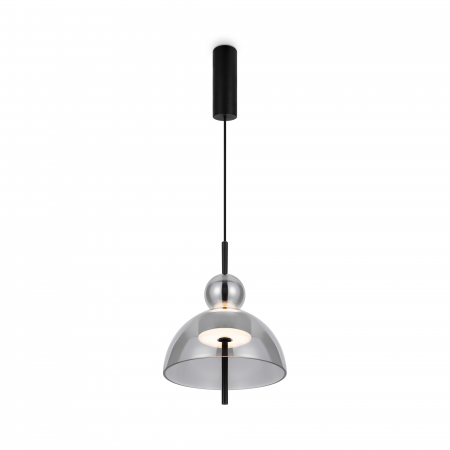 Pendul LED Bangkok MOD185PL-L6B3K4, 12W, 1200lm, lumina calda, IP20, negru+fumuriu, Maytoni [2]