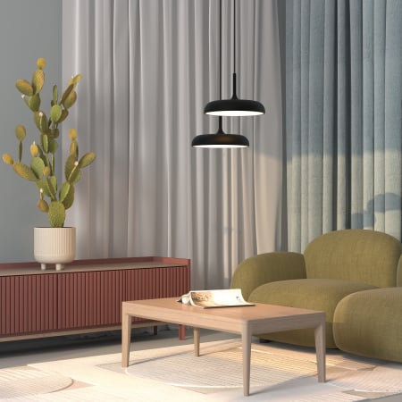 Pendul LED Gerhard MOD189PL-L18B3K1, 26W, 1400lm, lumina calda, IP20, negru, Maytoni [1]