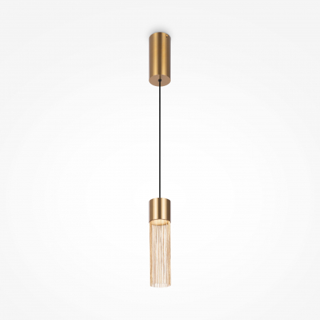 Pendule - Pendul LED Imaginary MOD190PL-L10G3K, 5W, 100lm, lumina calda, IP20, auriu, Maytoni
