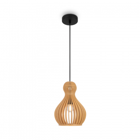 Pendule - Pendul Roots MOD192PL-01W, 1xE27, negru+bej, IP20, Maytoni