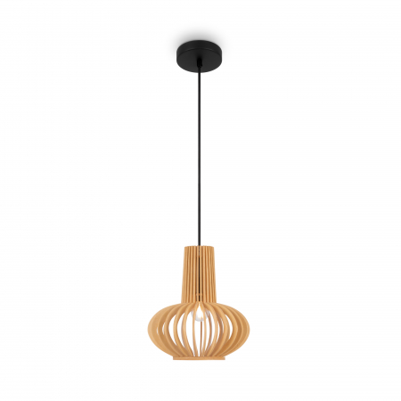 Pendul Roots MOD193PL-01W, 1xE27, negru+bej, IP20, Maytoni [1]