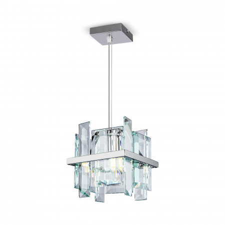 Lustra Cerezo MOD201PL-01N, 1xE14, crom+transparenta, IP20, Maytoni [3]