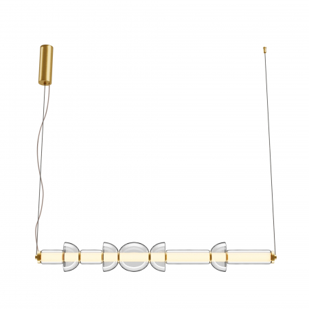 Lustre - Lustra LED Cosmo MOD210PL-L39BS3K, 39W, 4800lm, lumina calda, IP20, aurie+transparenta, Maytoni