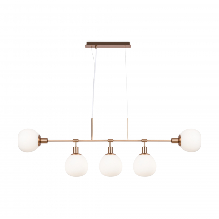 Lustre - Lustra Erich MOD221PL-05G, 5xE14, alba+aurie, IP20, Maytoni