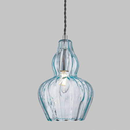 Pendul Eustoma MOD238-PL-01-BL, 1xE14, nichel+albastru, IP20, Maytoni [2]