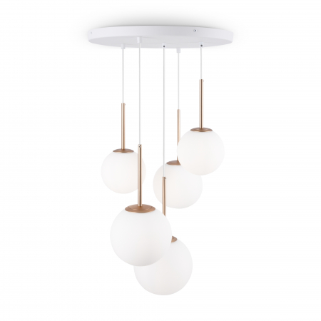 Lustra Basic Form MOD321PL-05G, 5xE14, alba+aurie, IP20, Maytoni [2]