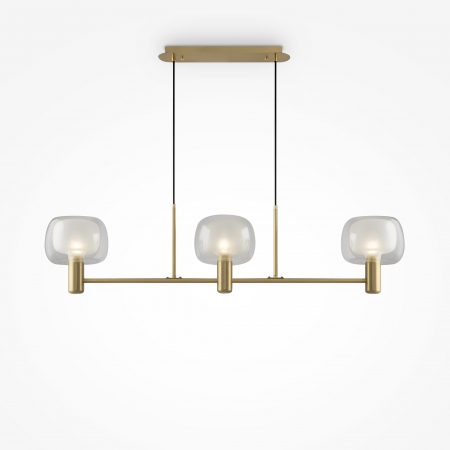 Lustre - Lustra Vision MOD411PL-03G, 3xE14, aurie+transparenta, IP20, Maytoni