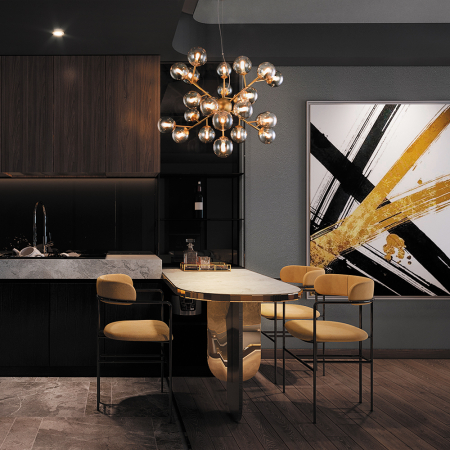 Lustra Dallas MOD545PL-24G, 24xG9, aurie+alba, IP20, Maytoni [1]