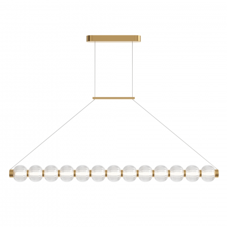Lustre - Lustra LED Amulet MOD555PL-L18G3K, 22W, 1050lm, lumina calda, IP20, aurie+transparenta, Maytoni