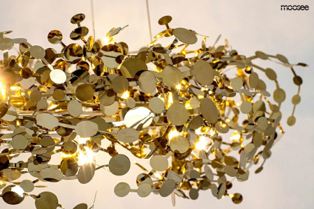 Pendul Monete 60x60x205 cm, Oțel Auriu - Moosee [3]
