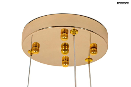 Pendul Monete 60x60x205 cm, Oțel Auriu - Moosee [7]