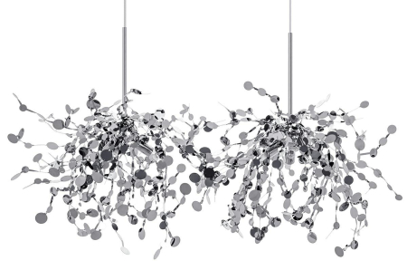 Produse - Pendul Monete 80x40x200 cm, Metal Cromat Chromată - Moosee