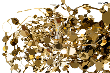 Pendul Monete 80x80x205 cm, Oțel Auriu - Moosee [4]