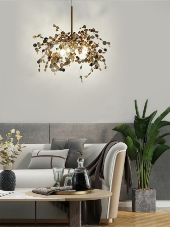 Pendul Monete Single 40x40x200 cm, Metal Auriu Lucios - Moosee [7]