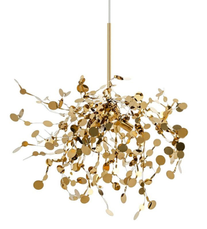 Produse - Pendul Monete Single 40x40x200 cm, Metal Auriu Lucios - Moosee