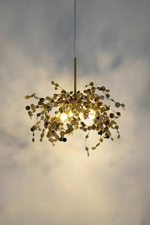 Pendul Monete Single 40x40x200 cm, Metal Auriu Lucios - Moosee [6]