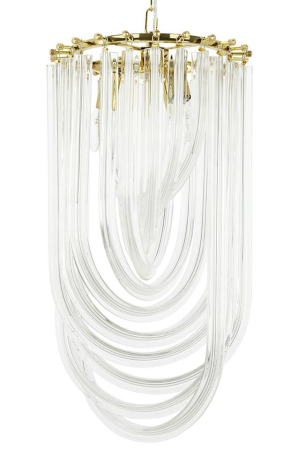 Produse - Pendul Murano 30x30x160 cm, Auriu - Moosee