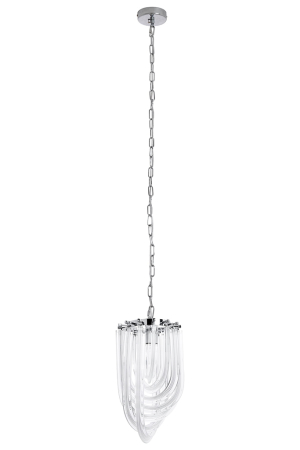 Pendul Murano S 22x22x140 cm, Sticlă Argintiu - Moosee [1]