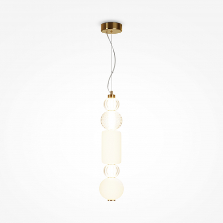 Produse - Pendul LED Collar P069PL-L35G3K1, 35W, 1600lm, lumina calda, IP20, aurie, Maytoni