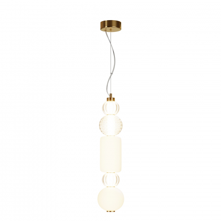 Pendul LED Collar P069PL-L35G3K1, 35W, 1600lm, lumina calda, IP20, aurie, Maytoni [1]