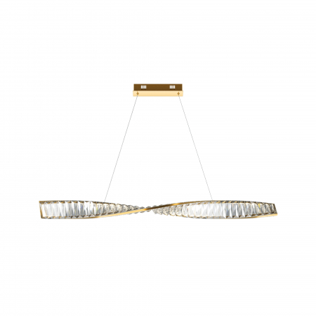 Lustre - Lustra LED Krone P097PL-L28BS3K, 27W, 1900lm, lumina calda, IP20, aurie+transparenta, Maytoni