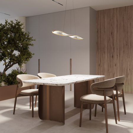Lustra LED Krone P097PL-L36BS3K, 36W, 2600lm, lumina calda, IP20, aurie+transparenta, Maytoni [1]